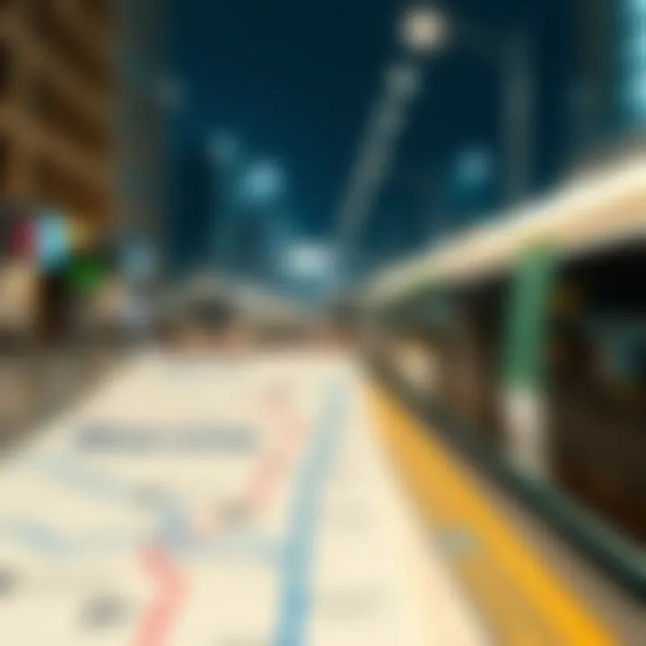 Blue Line Metro Route Map Map showcasing the Blue Line Metro route and connections