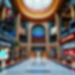 A stunning view of Central Mall's architectural facade