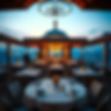 Stunning rooftop view of a Dubai Hills restaurant showcasing luxurious dining ambiance