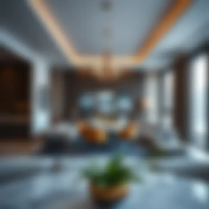 Luxurious apartment interiors in Downtown Dubai