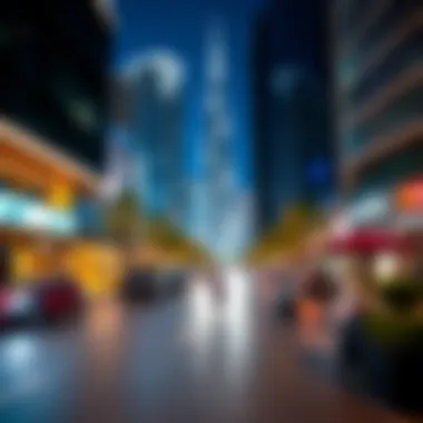 Vibrant lifestyle scenes in Downtown Dubai