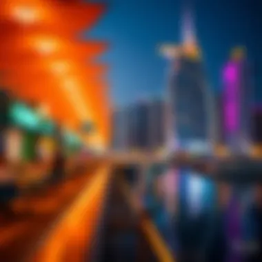 Vibrant atmosphere at Dubai Marina