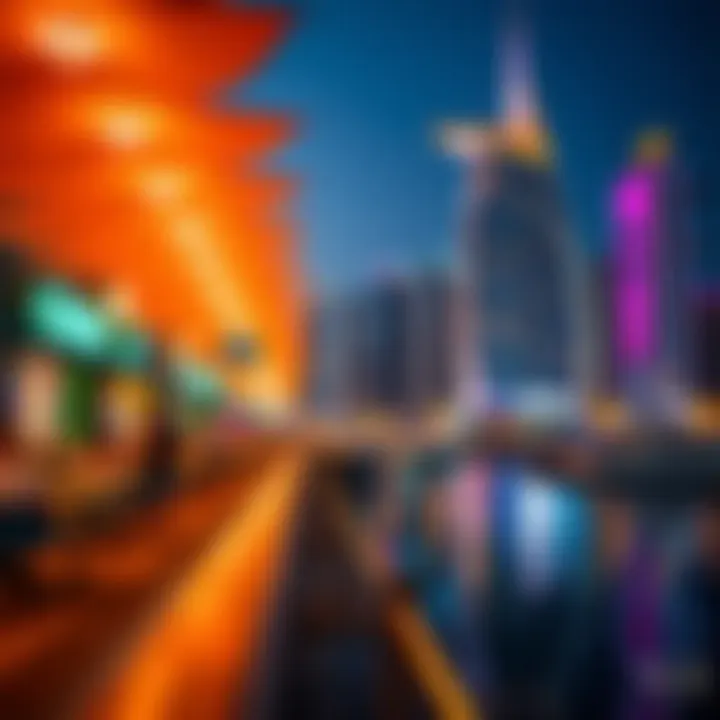 Vibrant atmosphere at Dubai Marina