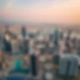 Aerial view of Dubai's skyline showcasing iconic skyscrapers