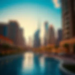 Dynamic skyline of Dubai showcasing luxury properties