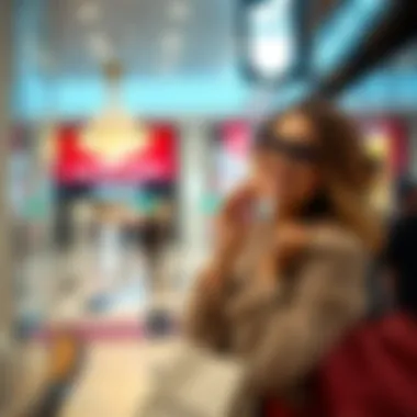 Luxury Brand Discounts at Dubai Outlet Shopper enjoying discounted luxury brands