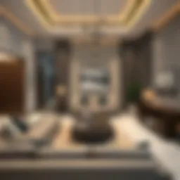 Spacious family room showcasing modern decor