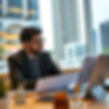 Investment Analysis in Dubai Real Estate Investors analyzing property data and market trends