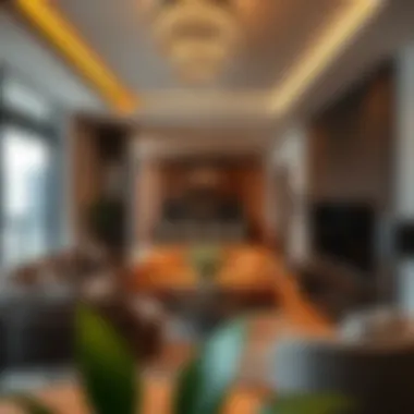 Stylish Living Spaces Modern apartment interiors in Karama highlighting spacious living areas