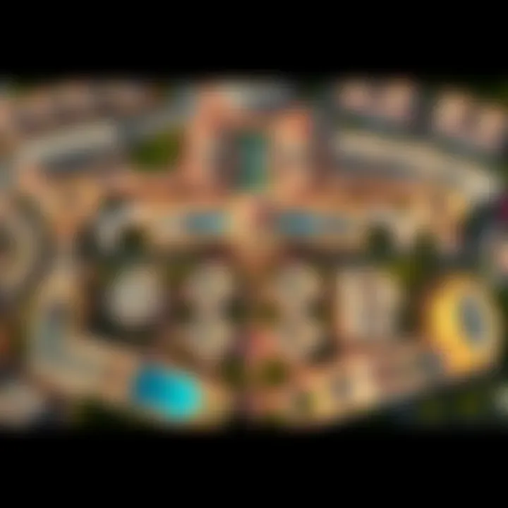 Aerial View of الحديقة العالمية دبي Aerial view of الحديقة العالمية دبي showcasing its expansive layout