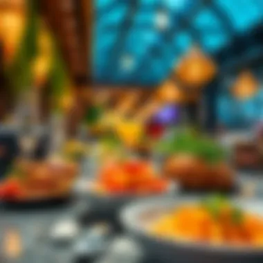 Diverse cuisines from around the world