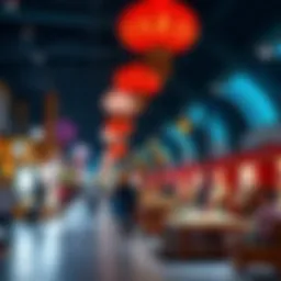 Vibrant cultural display at Global Village