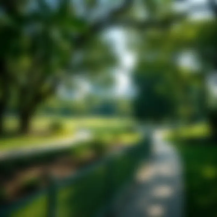 Scenic View of Green Park's Natural Beauty A picturesque landscape view of Green Park showcasing lush greenery and serene pathways