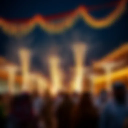 Traditional Emirati celebrations during a holiday.