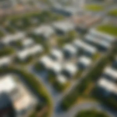Aerial View of Jebel Ali Village Aerial view of Jebel Ali Village showcasing its layout and greenery