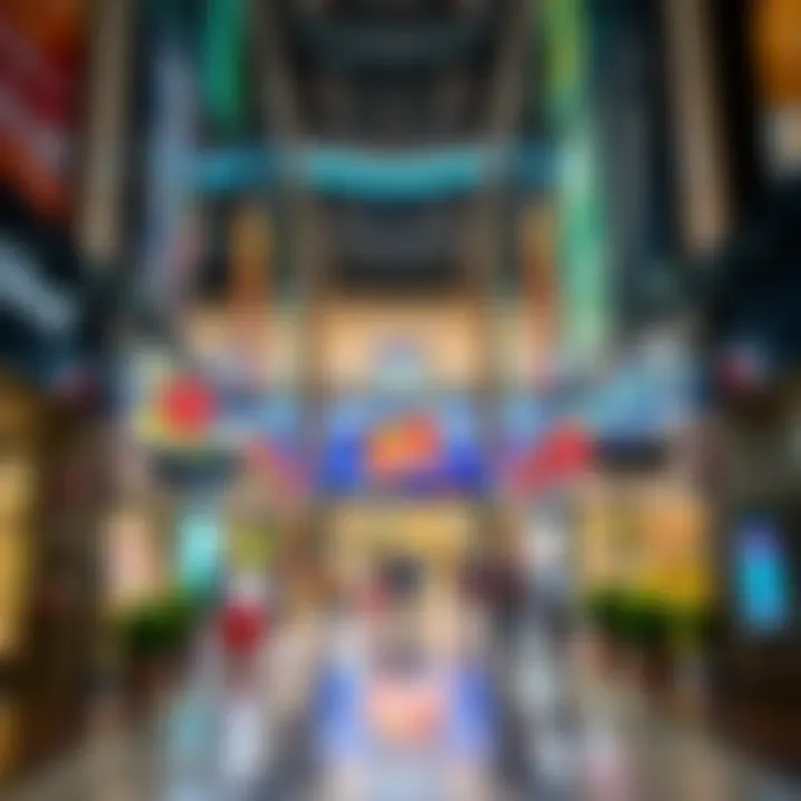 Vibrant retail activity within جريليا مول