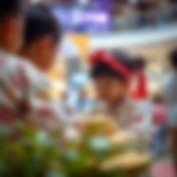 Kids engaged in a cultural workshop at Dubai Mall