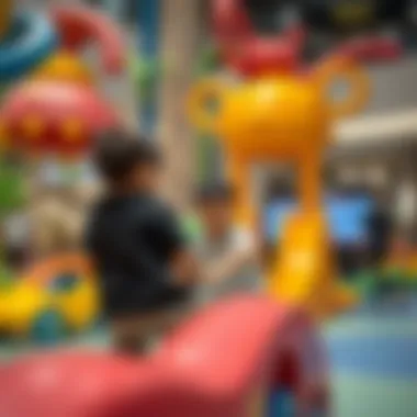 Children enjoying interactive play area at Dubai Mall