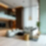 Contemporary interior design of Lime at Dubai Hills Mall