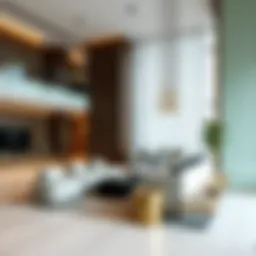 Contemporary interior design of Lime at Dubai Hills Mall