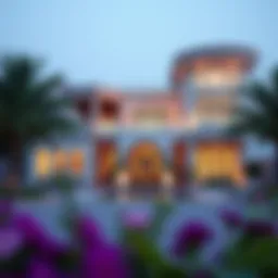 Stunning exterior view of a luxury villa in Dubai