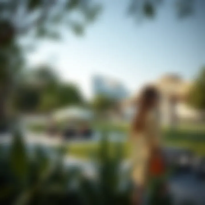 Community Engagement Spaces at Meraas Central Park Community gathering area in Meraas Central Park illustrating social spaces