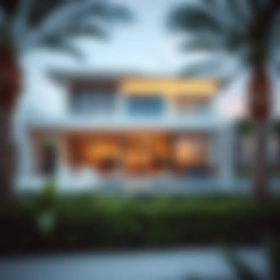 A stunning modern villa showcasing sleek lines and innovative design elements