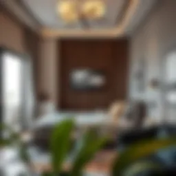 Modern studio apartment interior in Al Nahda 2