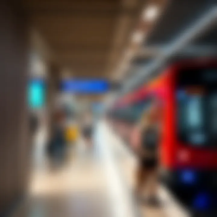 Convenience of Oud Metha Metro for Daily Commuters Passengers using the metro station, highlighting convenience and accessibility.