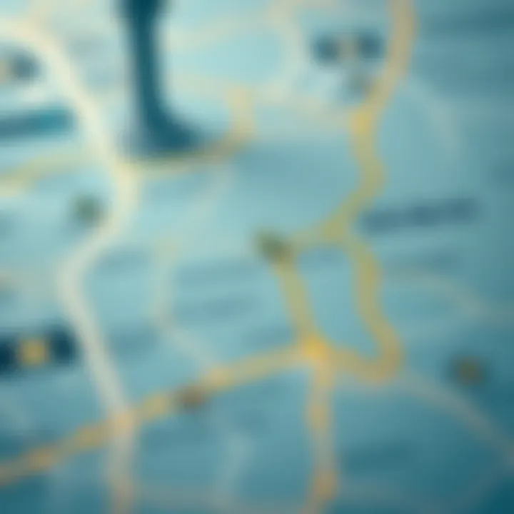 Map highlighting key investment areas in Dubai