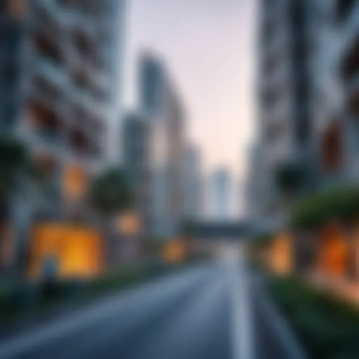 Residential Developments Near Blue Line Modern residential developments along the Blue Line Metro