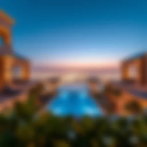 Luxurious villa with stunning skyline views