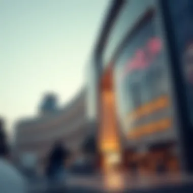 Stunning architectural design of a famous Dubai shopping center