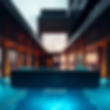 Architectural design of the Aura Sky Pool