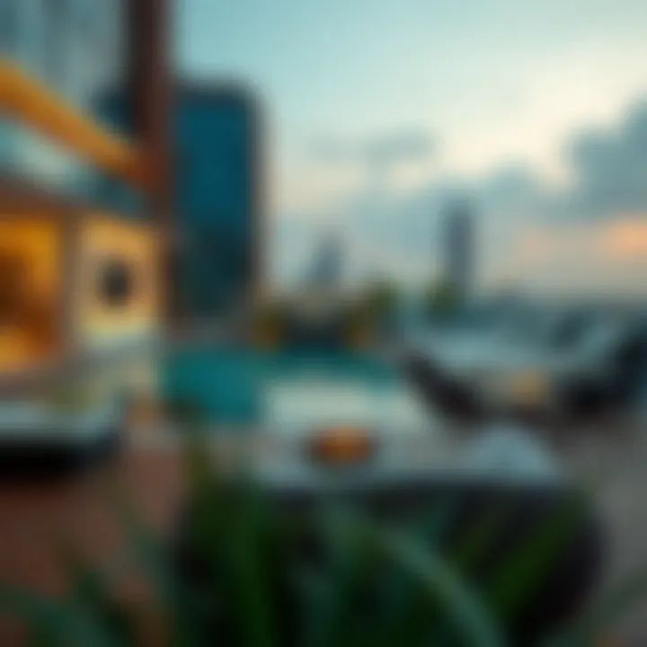 Luxury living environment at Aura Sky Pool