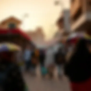 Cultural Significance of ميدان دبي A vibrant community event taking place in ميدان دبي, illustrating its cultural significance