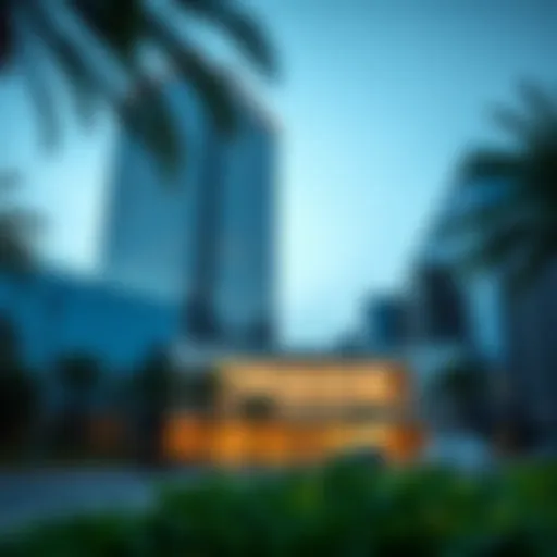 A modern office building housing the Ejari Center in Dubai