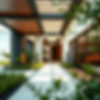 Architectural Excellence in Eco-Friendly Design Architectural details of eco-friendly homes in the Green Community