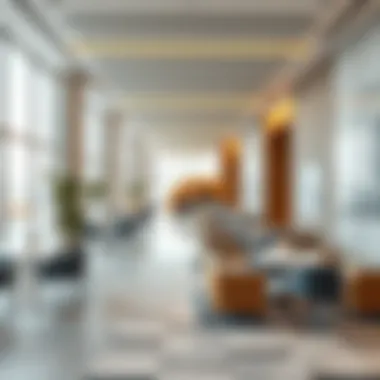 Innovative Commercial Space Design A commercial space designed with innovative layouts and sustainable materials