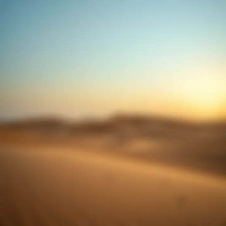 Dubai Desert Landscape The serene beauty of Dubai's desert landscape