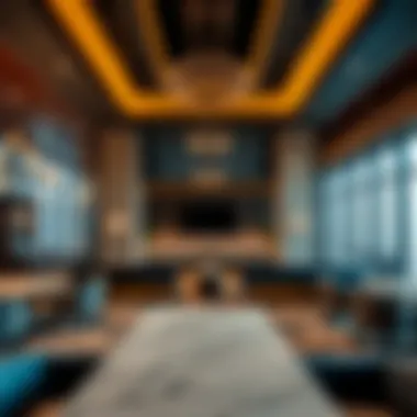 Luxurious interior design featuring upscale amenities of the Polo Building