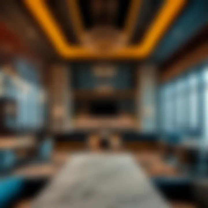 Luxurious interior design featuring upscale amenities of the Polo Building