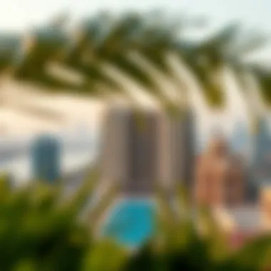 Panoramic view of the Polo Building's surroundings highlighting cultural landmarks