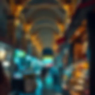 Vibrant marketplace within Wafi complex