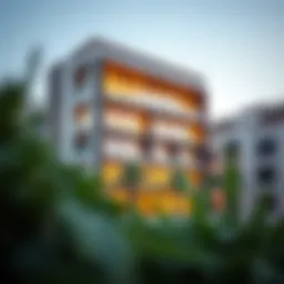 Exterior view of Yasmeen Building showcasing modern architecture