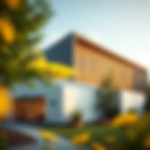 Exterior view of Yellow Submarine Nursery showcasing modern architecture