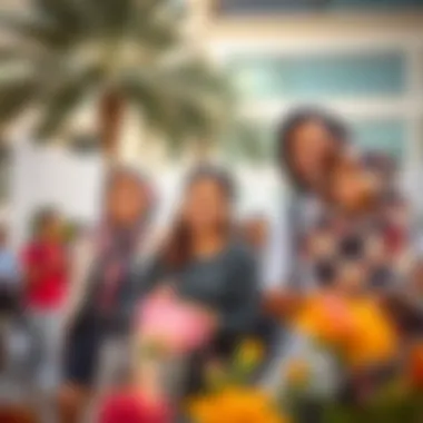 Expatriate Integration in Dubai Expat families participating in a community event, showcasing integration.