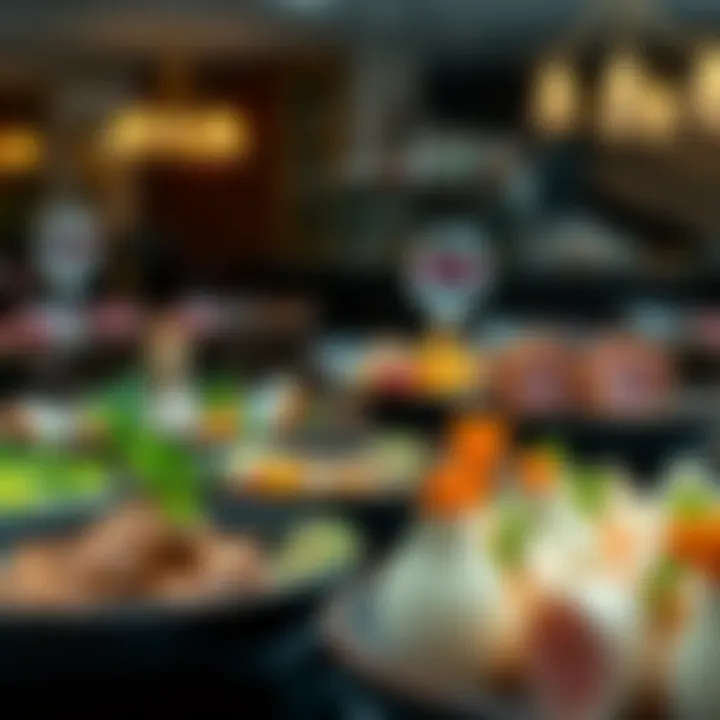A Fusion of Flavors and Traditions Diverse array of delicacies representing fusion cuisine