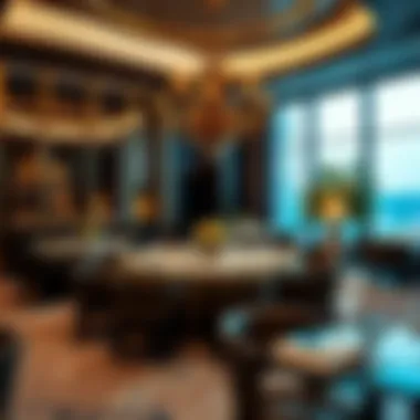 Ambiance of Luxury and Comfort Luxurious restaurant interior showcasing opulence