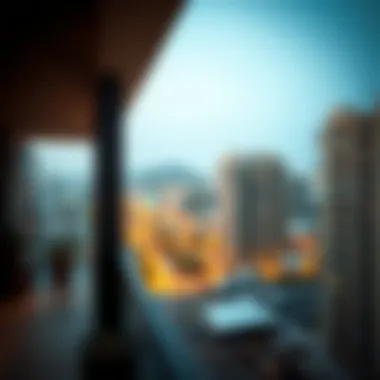 Urban Views from Qusais Flats Balcony view from a Qusais flat emphasizing urban landscape